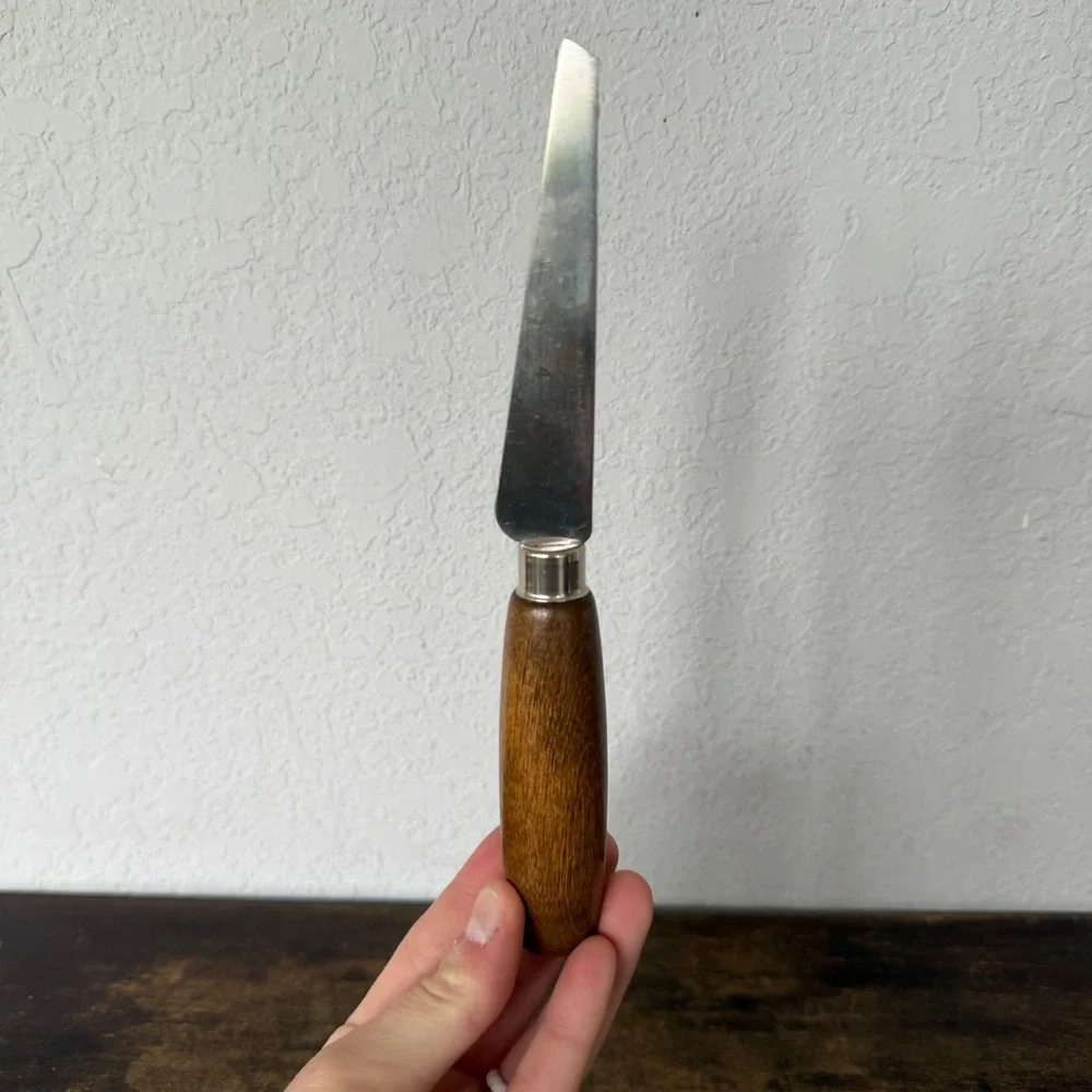 R Murphy Cobbler Spatula Knives Lot of 5 USA Shoe Repair Wooden‎ Handle